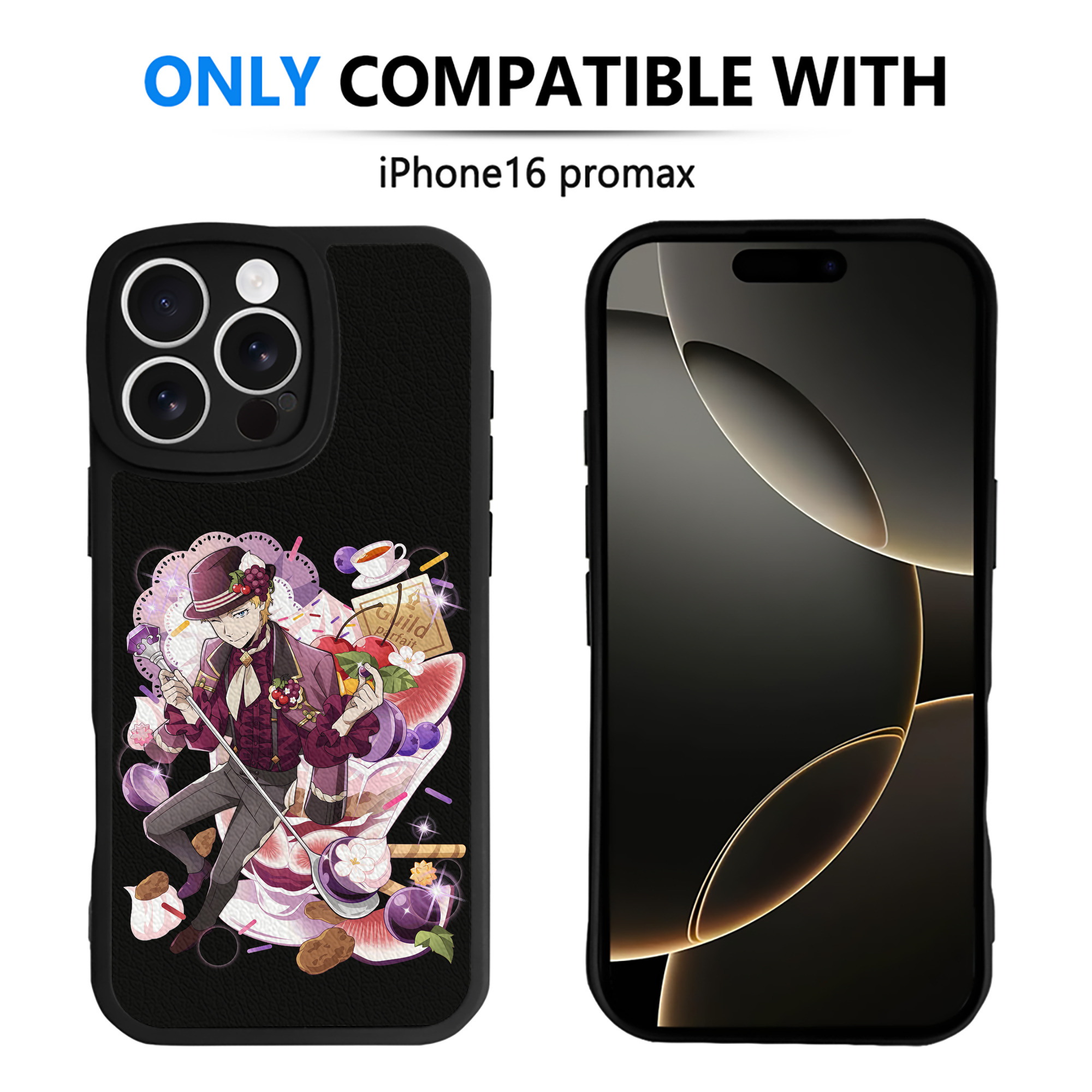 （画像用） 文豪ストレイドッグス Bungo Stray Dogs 【iPhone 16シリーズ対応】シリコンスマホケース（レザー調） 材質：シリコン